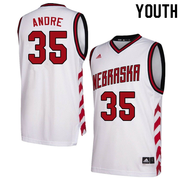 Youth #35 Eduardo Andre Nebraska Cornhuskers College Basketball Jerseys Sale-Hardwood Classics